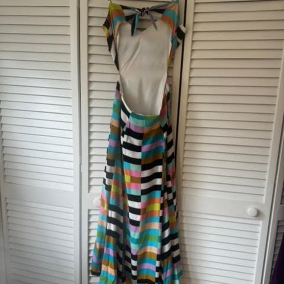 Mara Hoffman Rainbow Flag Stripe Maxi Dress - Picture 3 of 11